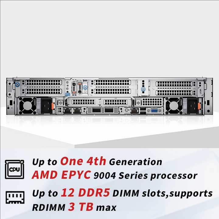 PowerEdge R7615 Server Intel Xeon Processors DDR5 at 4800 MT/s PCIe Gen5 rack server computer